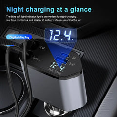 Retractable Car Charger Wired