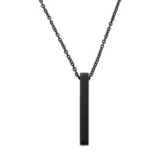 Trendy Stainless Steel Pillar Pendant For Men & Women