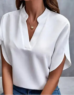 Women's Chiffon V-neck Shirt