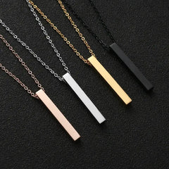 Trendy Stainless Steel Pillar Pendant For Men & Women