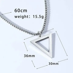 Trendy Stainless Steel Pillar Pendant For Men & Women