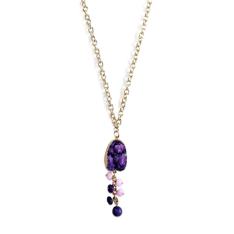 Vine Necklace- Plum