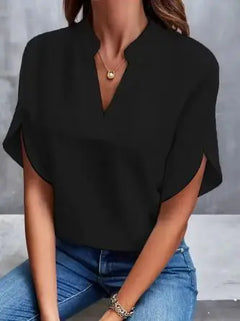 Women's Chiffon V-neck Shirt