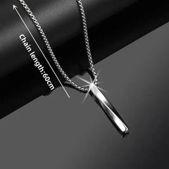 Trendy Stainless Steel Pillar Pendant For Men & Women